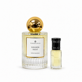Golden Dust Extrait De Parfum bundle with full bottle and travel size