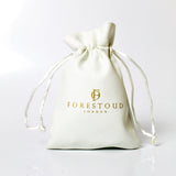 Luxury White Leather Pouch - ForestOud